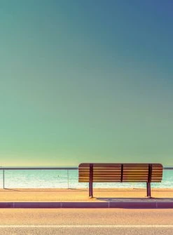 Fototapete DESIGNWALLS 2.0 - lila-beige/creme - Strand - 2,6 Meter