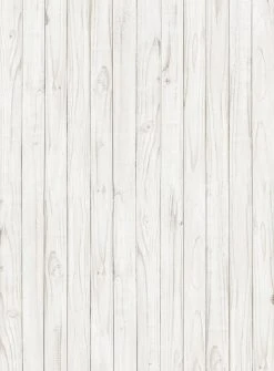 Fototapete DESIGNWALLS 2.0 - weiß-grau - Holzwand - 2,6 Meter