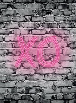 Fototapete DESIGNWALLS 2.0 - pink-schwarz - Stein - 2,6 Meter