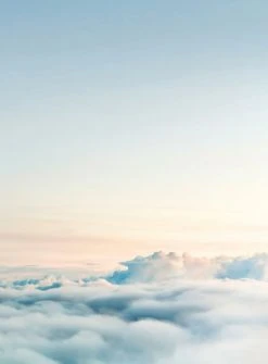 Fototapete DESIGNWALLS 2.0 - weiß-blau - Himmel - 2,6 Meter