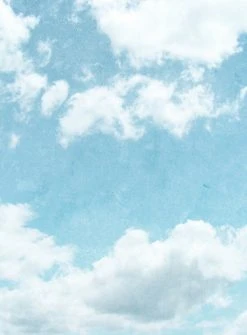 Fototapete DESIGNWALLS 2.0 - blau-weiß - Himmel - 2,6 Meter