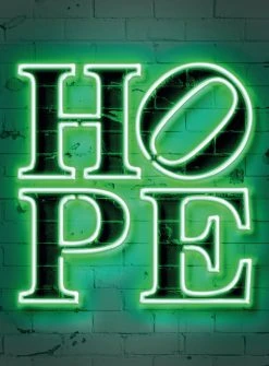 Fototapete DESIGNWALLS 2.0 - grün-schwarz - Hope - 2,6 Meter