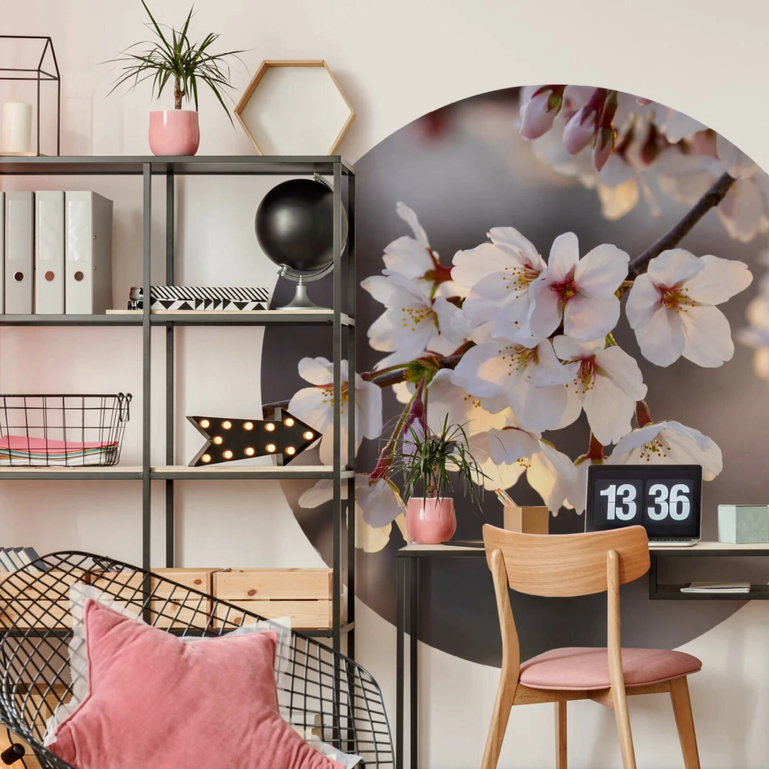 Fototapete DESIGNWALLS 2.0 - weiß-rosa - Kirschblüte - 1,4 Meter 2 Fototapete DESIGNWALLS 2.0 - weiß-rosa - Kirschblüte - 1,4 Meter – Bild 2