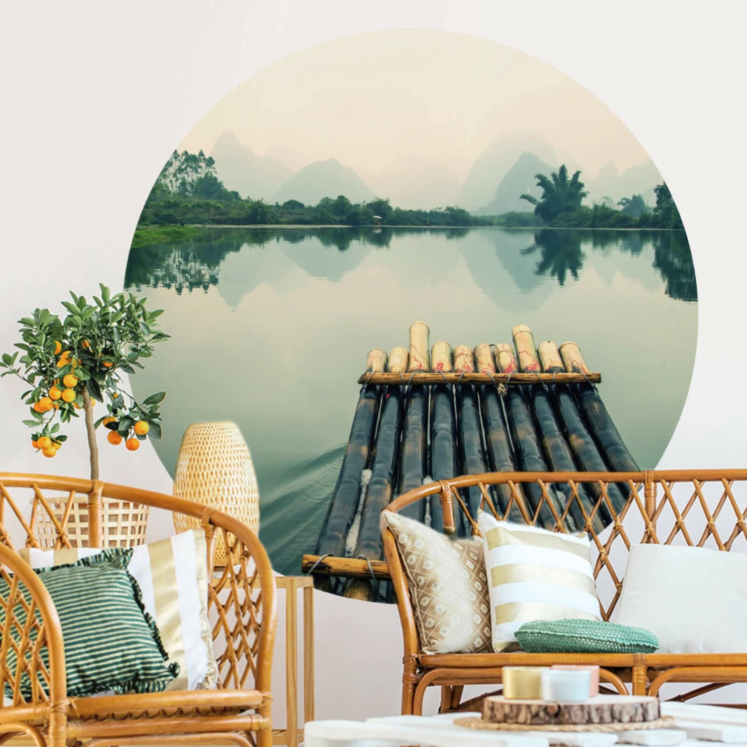 Fototapete DESIGNWALLS 2.0 - grün-schwarz - Steg - 1,4 Meter 2 Fototapete DESIGNWALLS 2.0 - grün-schwarz - Steg - 1,4 Meter – Bild 2