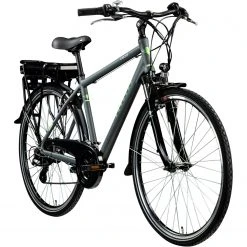 Zündapp Elektro Herren-Trekkingrad Z802 - grau-grün - 48 cm