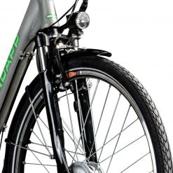 Zündapp Elektro Hollandrad Z502 - grau-grün - 28" -Baumarkt Verkaufsgeschäft 9004977700 04 1600Wx1600H