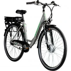 Zündapp Elektro Hollandrad Z502 - grau-grün - 28"