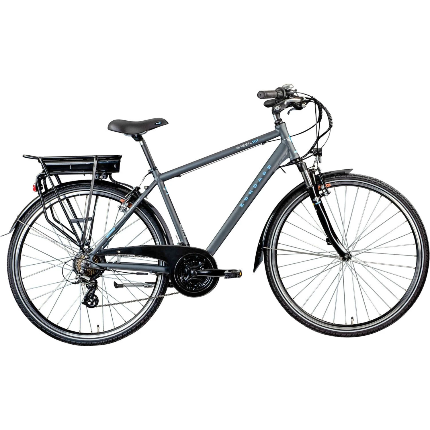 Zündapp Elektro Trekking-Herrenrad GREEN 7.7 - grau - 48 cm Rahmenhöhe 2 Zündapp Elektro Trekking-Herrenrad GREEN 7.7 - grau - 48 cm Rahmenhöhe – Bild 2