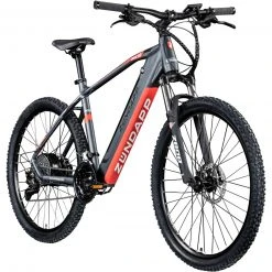 Zündapp Elektro Mountainbike Z808 - grau-rot - 48 cm