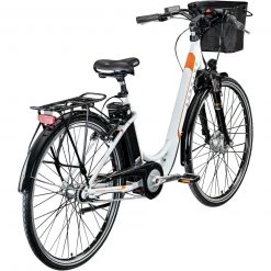 Zündapp Elektro Damenrad Z510 - weiß-orange - 48 cm Rahmenhöhe -Baumarkt Verkaufsgeschäft 9004980600 03 1600Wx1600H