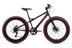 KS Cycling Fatbike 24'' SNW2458 - schwarz-rot - 38 cm Rahmenhöhe