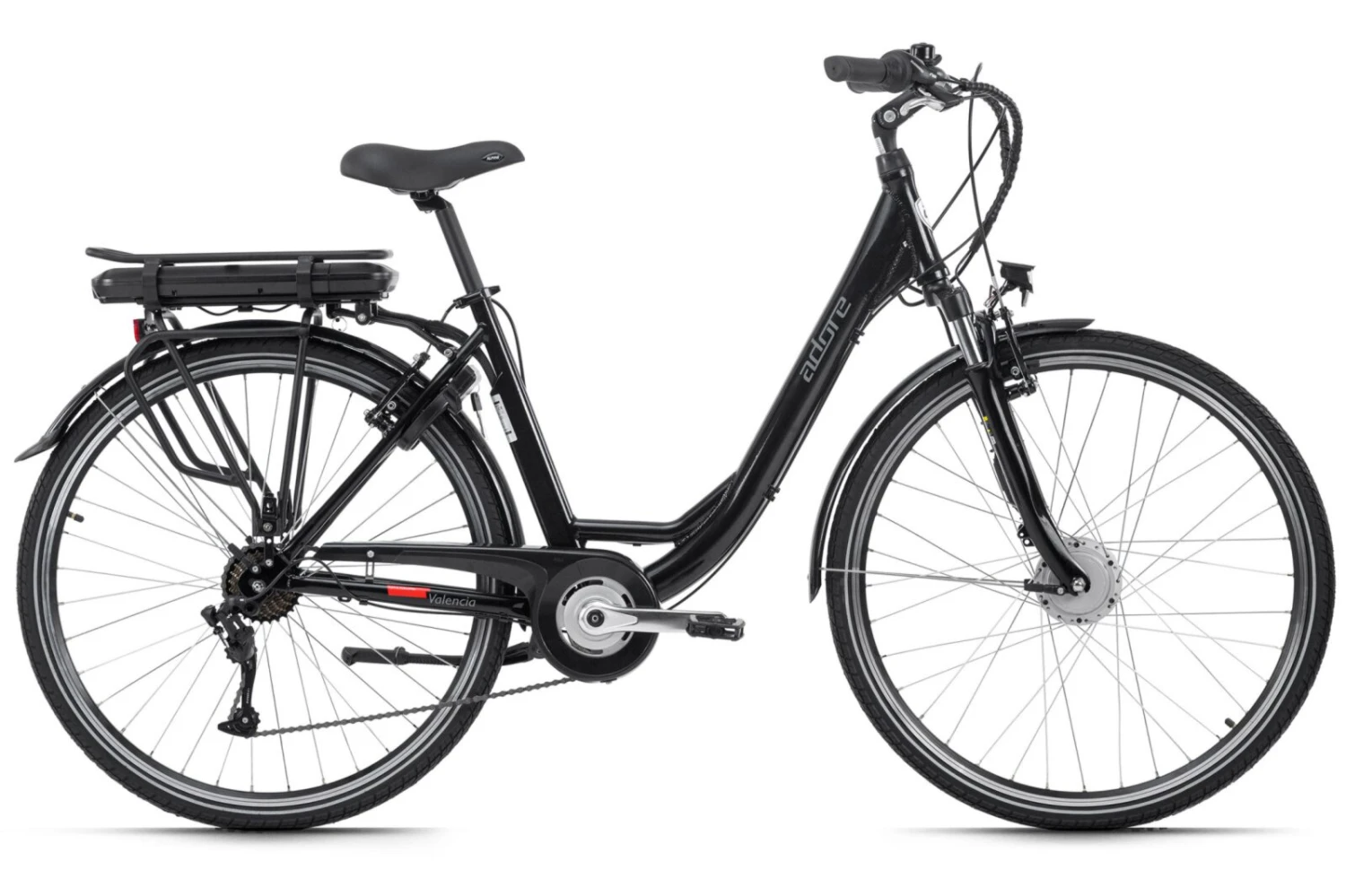Adore E-Bike City 28'' VALENCIA - schwarz - Rahmenhöhe 48 cm 1 Adore E-Bike City 28'' VALENCIA - schwarz - Rahmenhöhe 48 cm