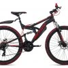 KS Cycling Mountainbike Fully BLISS 26'' - schwarz-rot - 46 cm Rahmenhöhe