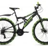 KS Cycling Mountainbike FULLY 27,5'' BLISS PRO - schwarz-grün - 46 cm Rahmenhöhe