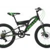 KS Cycling Kinder-Mountainbike FULLY XTRAXX 20'' - schwarz-grün - 30 cm Rahmenhöhe