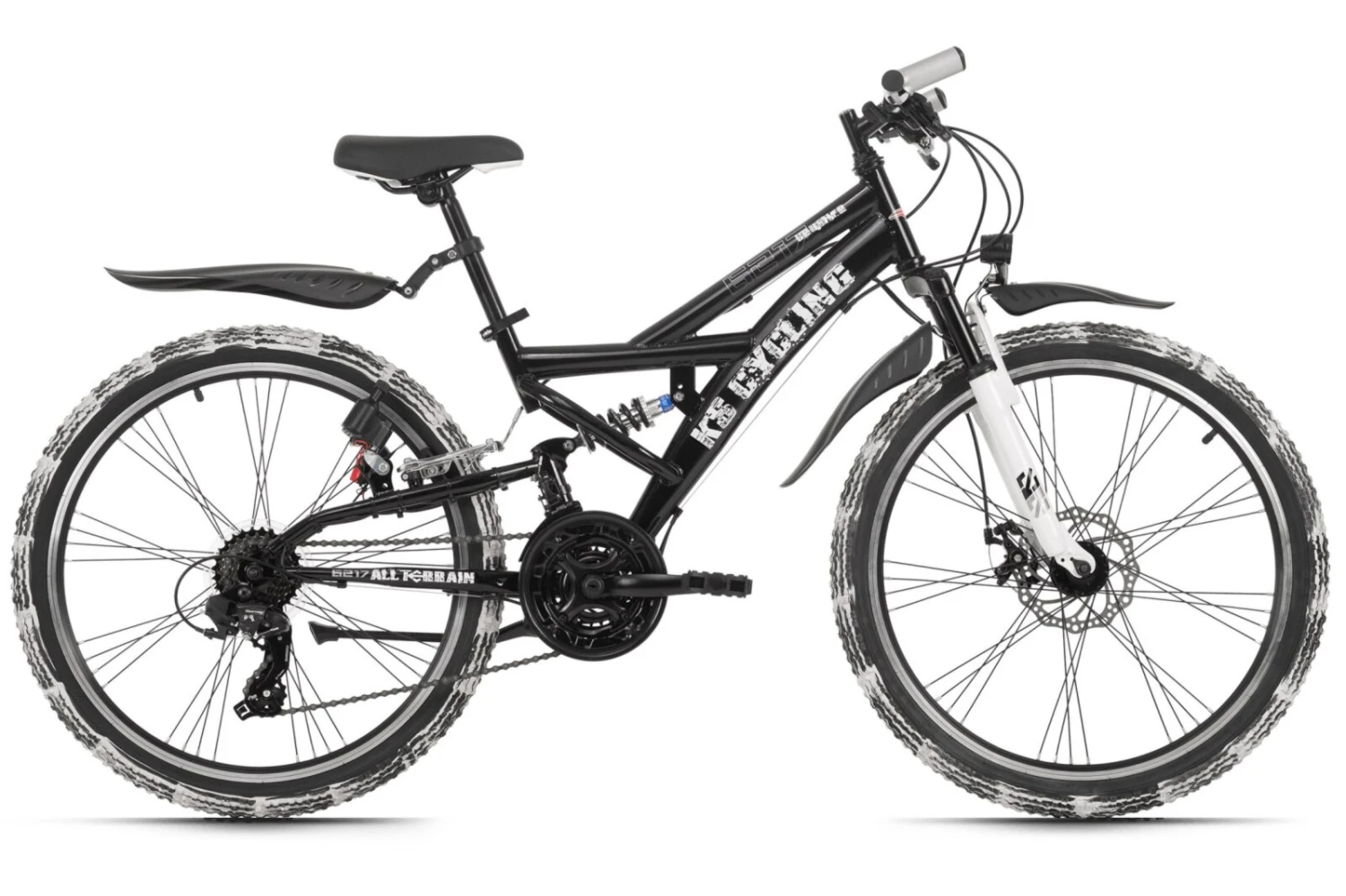 KS Cycling Kinder-Mountainbike ATB FULLY CRUSHER 24'' - schwarz-weiß - 36 cm Rahmenhöhe 1 KS Cycling Kinder-Mountainbike ATB FULLY CRUSHER 24'' - schwarz-weiß - 36 cm Rahmenhöhe