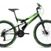 KS Cycling Mountainbike FULLY 26'' CRUSHER - schwarz-grün - 44 cm Rahmenhöhe