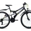 KS Cycling Mountainbike Fully ATB 26'' TOPEKA - grau-grün - Rahmenhöhe 48 cm