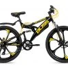 KS Cycling Mountainbike FULLY 26'' BLISS - schwarz-gelb - 47 cm Rahmenhöhe