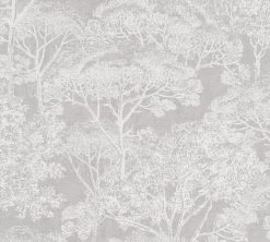 Vliestapete - Wald - creme - 10 Meter