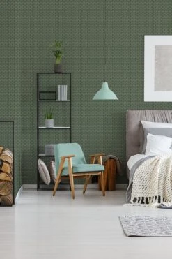 Vliestapete - grün-gold - Grafik - 10 Meter -Baumarkt Verkaufsgeschäft 9005195800 04 1600Wx1600H