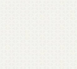 Vliestapete - weiß-silber - Grafik - 10 Meter