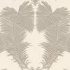 Vliestapete - Palmen - beige-grau - 10 Meter
