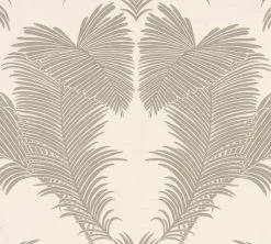 Vliestapete - Palmen - beige-grau - 10 Meter
