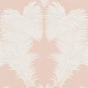 Vliestapete - Palmen - rosa-weiß - 10 Meter