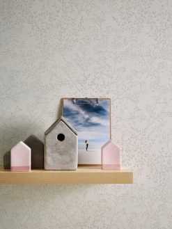 Vliestapete - weiß - Blumen - 10 Meter -Baumarkt Verkaufsgeschäft 9005199800 03 1600Wx1600H