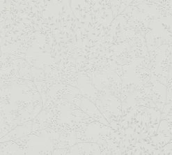 Vliestapete - grau - Blumen - 10 Meter