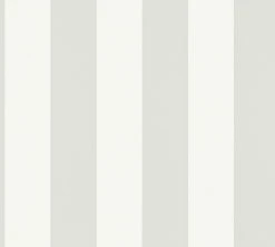 Vliestapete - grau-weiß - Streifen - 10 Meter