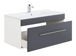 Waschtisch VIVA - anthrazit-weiß - mit Waschbecken - 100 cm -Baumarkt Verkaufsgeschäft 9005242600 03 1600Wx1600H