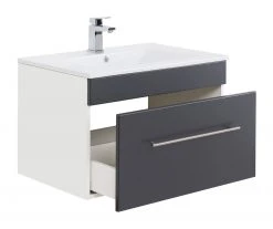 Waschtisch VIVA - anthrazit-weiß - mit Waschbecken - 75 cm -Baumarkt Verkaufsgeschäft 9005255600 03 1600Wx1600H