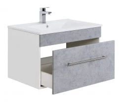 Waschtisch VIVA - Beton - weiß - mit Waschbecken - 75 cm -Baumarkt Verkaufsgeschäft 9005255800 03 1600Wx1600H