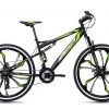KS Cycling Mountainbike FULLY 27,5'' SCRAWLER - schwarz-grün - 46 cm Rahmenhöhe