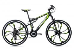KS Cycling Mountainbike FULLY 27,5'' SCRAWLER - schwarz-grün - 46 cm Rahmenhöhe