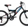 KS Cycling Kinder-Mountainbike FULLY 24" ZODIAC - schwarz-rot - 38 cm Rahmenhöhe
