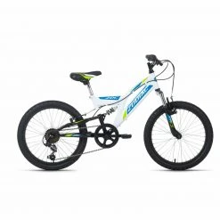 KS Cycling Kinder-Mountainbike FULLY 20" ZODIAC - weiß-grün - 31 cm Rahmenhöhe