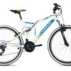 KS Cycling Mountainbike FULLY 26" ZODIAC - weiß-grün - 48 cm Rahmenhöhe