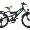 KS Cycling Kinder-Mountainbike FULLY ATB 20'' ZODIAC - schwarz-grün - 31 cm Rahmenhöhe